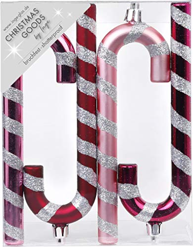 Magic: The Gathering Christbaumschmuck Kunststoff 14cm 4 Stück Set Zuckerstangen Weihnachtskugeln Beere Berry Kiss