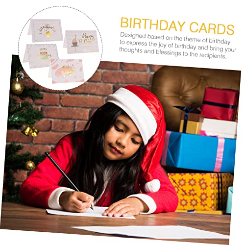 NOLITOY 200 Unidades Cartão De Aniversário Cartões De Aniversário Em Massa Com Envelopes Obrigado Di