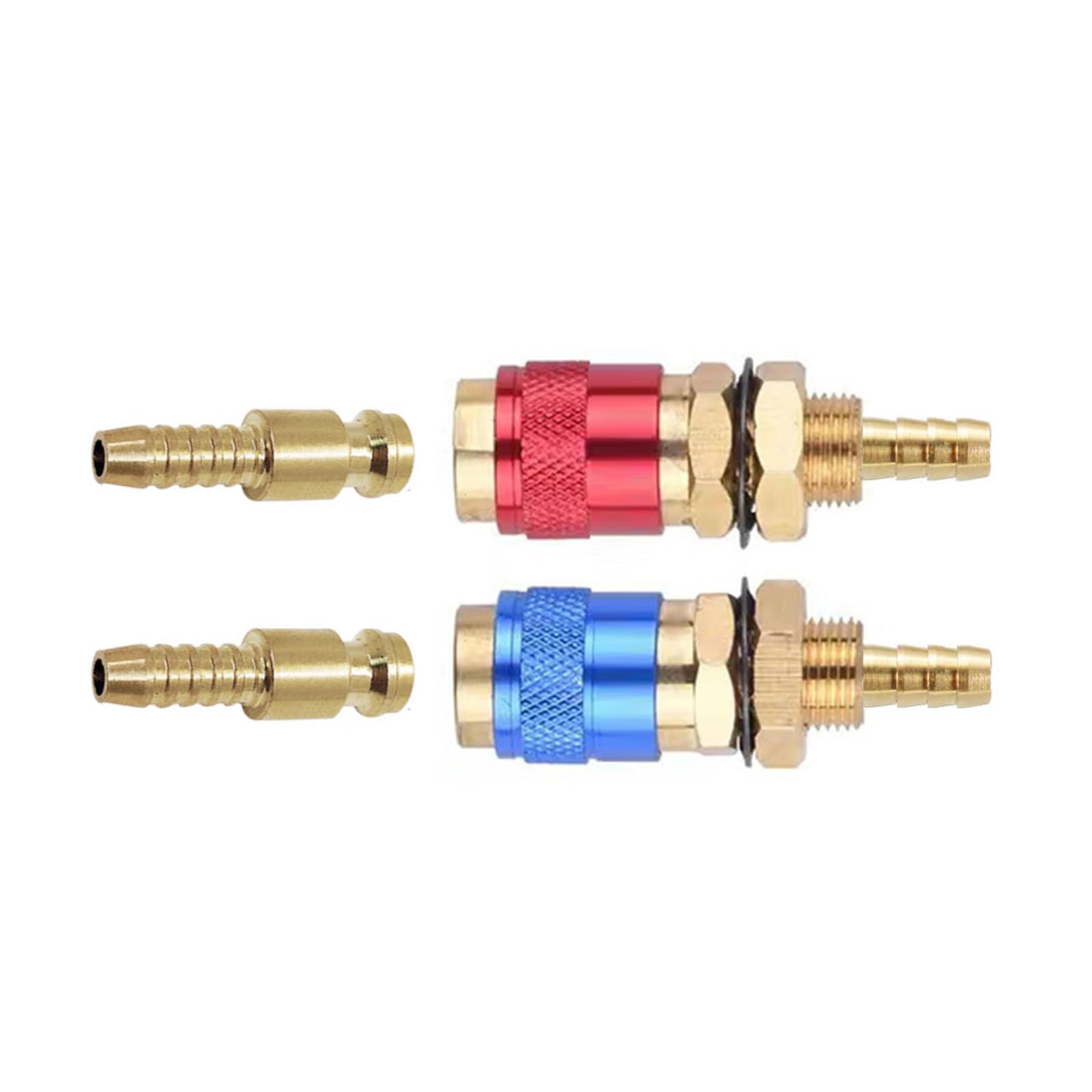 Brass High Flows Couplers for Welding Torches Water and Lines Industrial Brass Quickly Releases Welding Adapters Quickly Connectors for TIG Torches