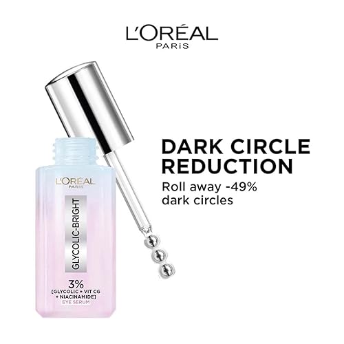 Miniatura 2 de L'Oréal Paris Suero glicólico brillante para ojos con círculos oscuros con 3% [glicólico + niacinamida + vitamina Cg] 0.7 fl oz