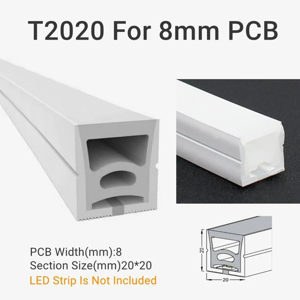 Tubo de silicona de neón, perfil LED IP67 flexible e impermeable para decoración al aire libre, tira de luces lineales