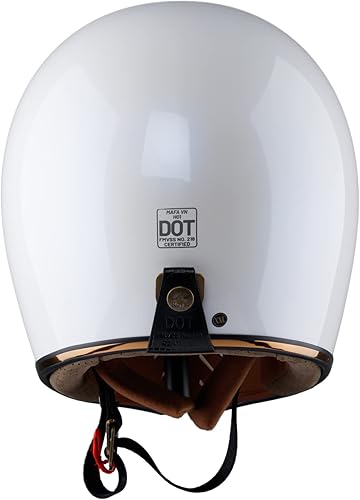 Miniatura 3 de Royal H01 Casco de motocicleta de cara completa, varios tamaños y colores, retro, elegante, diseño único, estilo clásico para mujeres adultas,