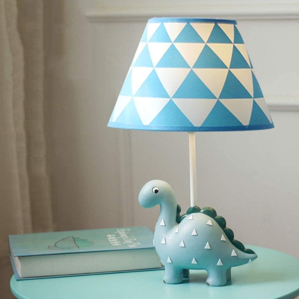 XANAYXWJ Lámpara De Escritorio Habitación Dinosaurio De Dibujos Animados Dormitorio Lámpara De Noche Creativo Cálido Lindo Mushes Decoración De Niño Pequeño,Green-34Cm