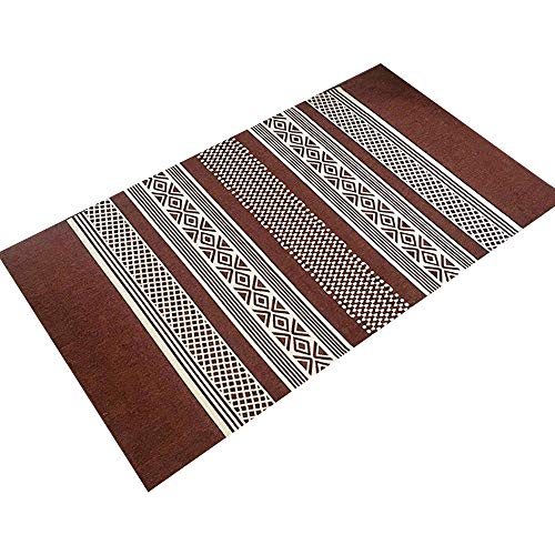 Preisvergleich Produktbild GHGMM Teppich Fußmatten, Einfach Haushalt Wasseraufnahme rutschfest dauerhaft Teppich, Passend für Wohnzimmer Küche Schlafzimmer Badezimmer, anpassbar,Red,90 * 140cm