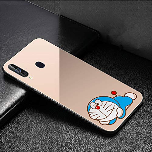 Carcasa de telefono Funda for Samsung Galaxy A20 Cover,Vidrio Templado Suave Cubierta...