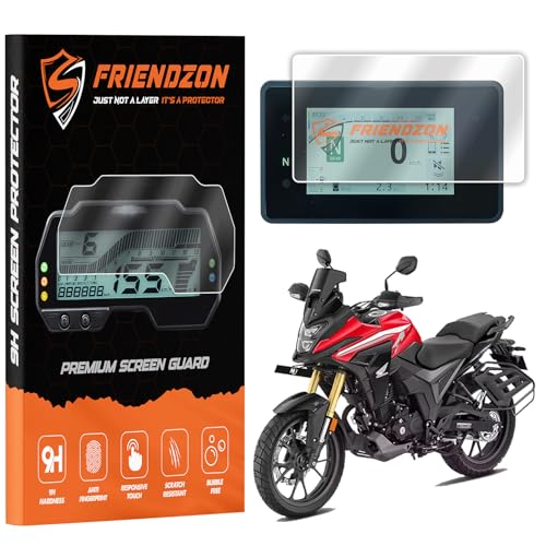 Image of FriendZon 9H Screen Guard Protector For HONDA NX 200 2025 Bike || Anti Scratch || Anti-Bubble || HD Clear || TFT Instrument Cluster Protector || Speedometer Accessory [Not Tempered Glass] (Pack of 1)