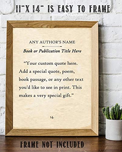 Lone Star Art Customized Book Page Quote Poster thumb #5