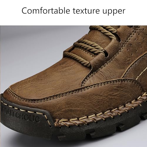 Mens Casual Sneakers Boots Breathable Fashion Hiking Shoes Slip-on Shoes Lace up Soft Walking Business Ofice Work Driving Shoes2