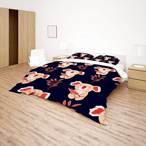 Parure de lit koala Queen Size en textile haute densité durable