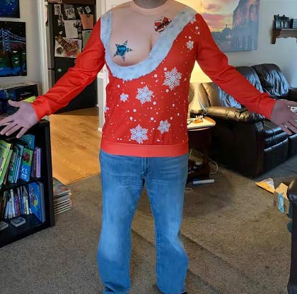 Sleity Women Christmas Ugly Funny 3D Print Sweatshirt Crew Neck Pullover | 3D Digital Printed, Sweater Shirt 4 Sleity Women Christmas Ugly Funny 3D Print Sweatshirt Crew Neck Pullover | 3D Digital Printed, Sweater Shirt - Image 5