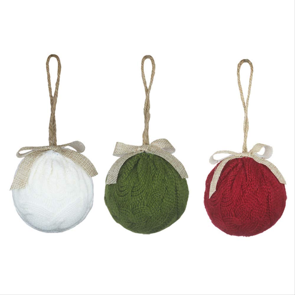 sdfg Christmas Knitted Ball Pendant Accessories Christmas Ornaments Christmas Ornaments Christmas Tree Baubles