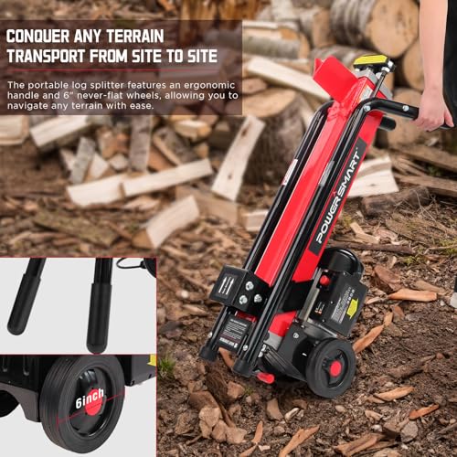 image for PowerSmart 6.5-Ton Electric Log Splitter - Efficient Wood Splitter wit