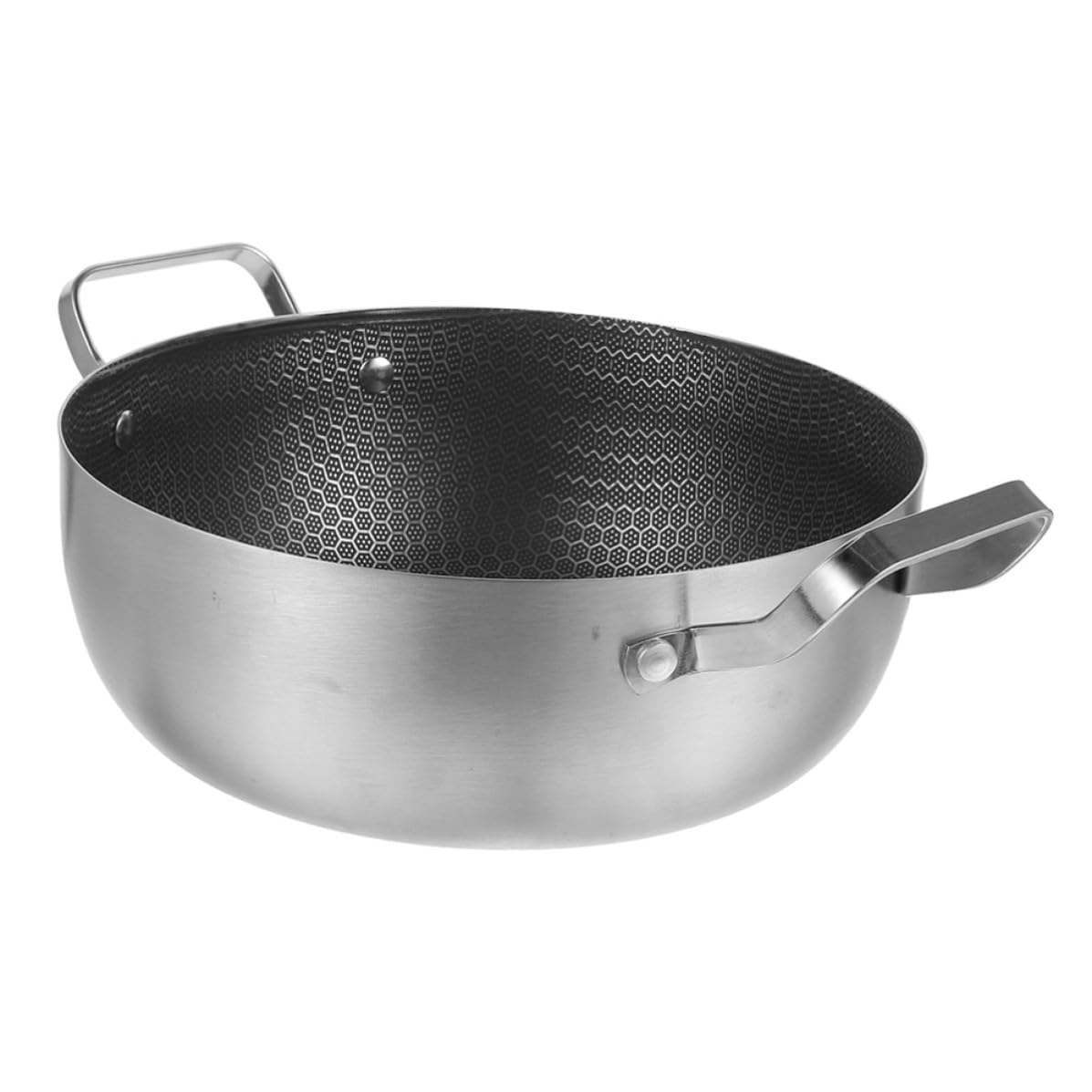 Marmite chauffante en acier inoxydable VALICLUD avec double poignée pour cuisine et fondue