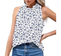 トップス hotty ZXYTIM Sleeveless Tops for Women Casual Flowy Floral Printed