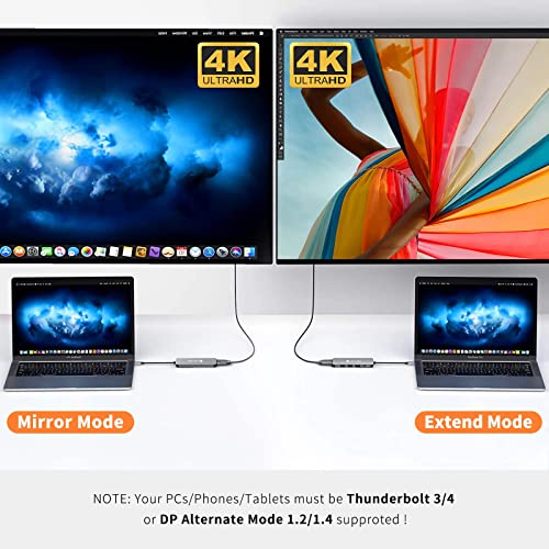 Image of NOVOO 5 in 1 Pro Ultra Slim USB C Hub with USB C Adapter with 100W Power Delivery for MacBook Pro /Air M1 /M2 /2020, 5-in-1, 4K UHD HDMI, 3 High-Speed USB 3.0 Ports, Multiport Adapter for PC and Laptops
