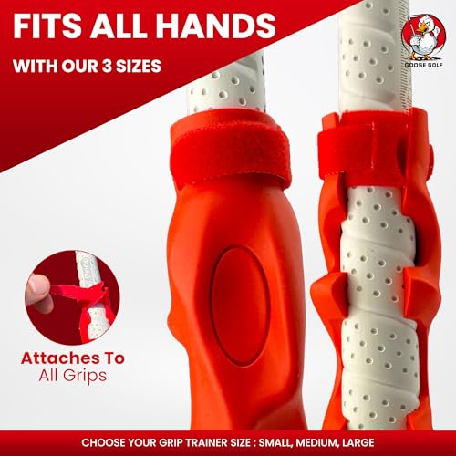Image of Golf Grip Trainer - Golf Training Aid for Correct Hand Positioning, Fits All Golf Clubs, Build Proper Grip Fundamentals for Consistent Practice