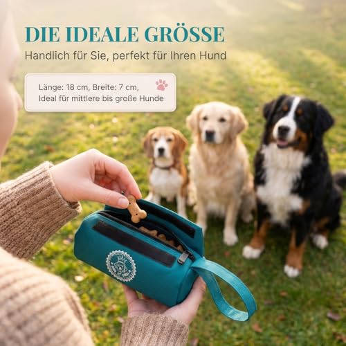 HUND IST KÖNIG Futterdummy Hunde - Futterbeutel Hundetraining