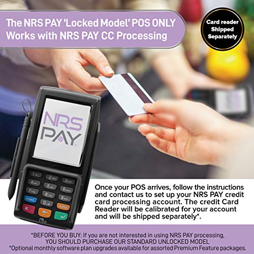 Nrs Pay Credit Card Processing Cash Register For Small Businesses (Usa Only) - Pos System With Touchscreen, Customer Display, Barcode Scanner, Drawer, Receipt Printer - Free Credit Card Reader #TOP1