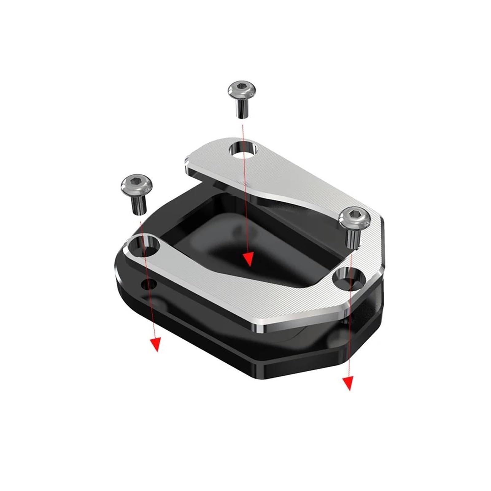Cavalletto Piede Per CFMOTO CF MOTO 800 MT-X 800MTX 2024 2025 Laterale Estensione Pad Piastra Di Supporto Pedale Poggiapiedi piastra supporto(Color1)