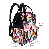 Moda cómoda: adopta un diseño elegante y elegante, con correas acolchadas para los hombros que lo ayudan a disminuir la presión del hombro, lo hacen sentir más cómodo. La apertura amplia hace que esta mochila para pañales sea fácil de encontrar lo esencial en un pellizco, y dos cremalleras para un fácil acceso y cierre incluso con una mano.
