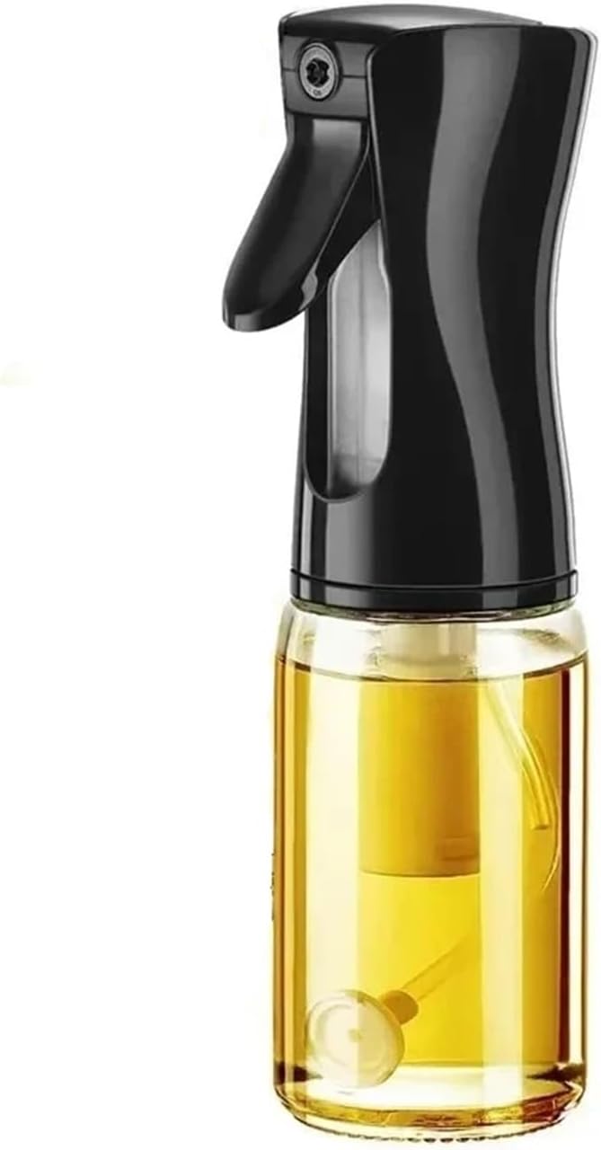 Oil Spray For Cooking Dispenser Plastic Bottle Sprayer Mist-Reusable Vinegar Kitchen Accessories(200ml white)