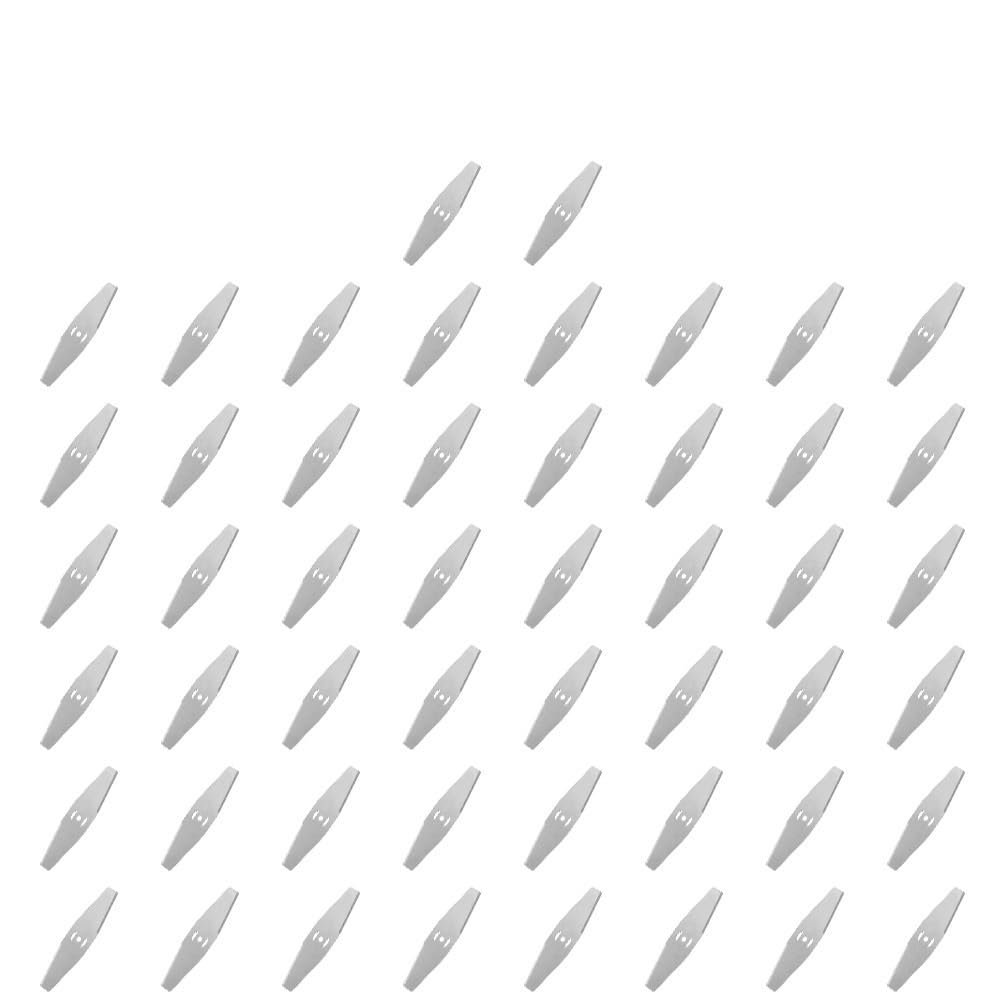 Weed Wacker - Lama di ricambio per tosaerba, 1-50 x 150 mm, in metallo, per tosaerba, accessori di ricambio per casa e giardino (50 pezzi)