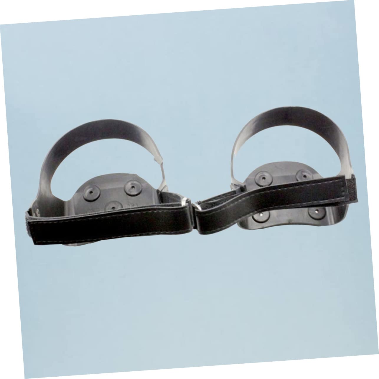 Hemobllo Ramponi in Silicone 5 Denti per Scarpe da Montagna, Antiscivolo e Resistenti, per Escursioni su Ghiaccio, Taglia 39-42, Nero