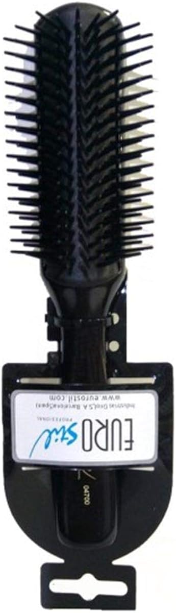 EUROSTIL Unisex PUA PLASTICO CEPILLO 1UN PUA PLASTICO BRUSH 1UN, Negro, Only, Black