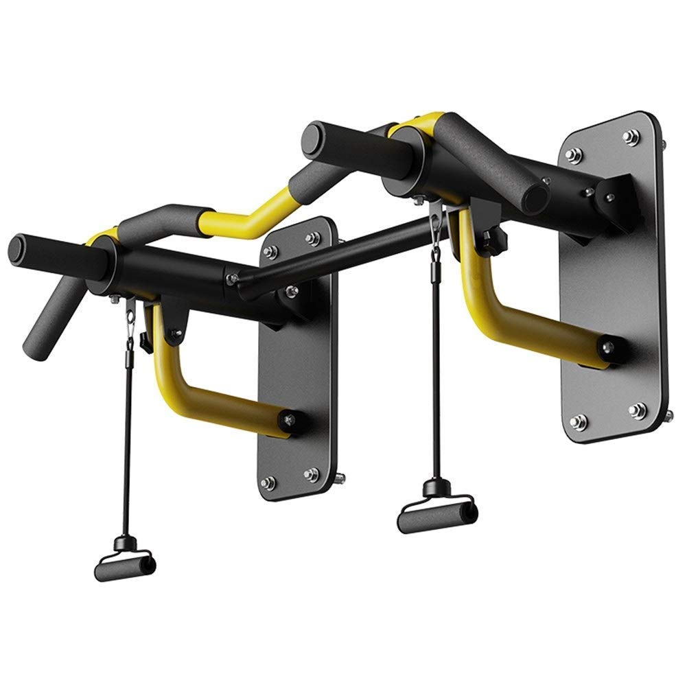 QUSYZD Pull Up Bar Home Exercise Bar Pull Up Bar Doorway Exercise Bar Upper Body Workout Bar –Stretch Frame Fitness Equipment Sporting Goods Mounting Rods Chin Up Bar,Yellow