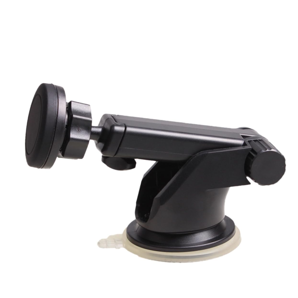 Mikikit 2pezzi Supporto Per Smartphone Da Auto Con Ventosa Magnetica Estensibile e Rotazione Compatibile Con Dashboard e Parabrezza Nero