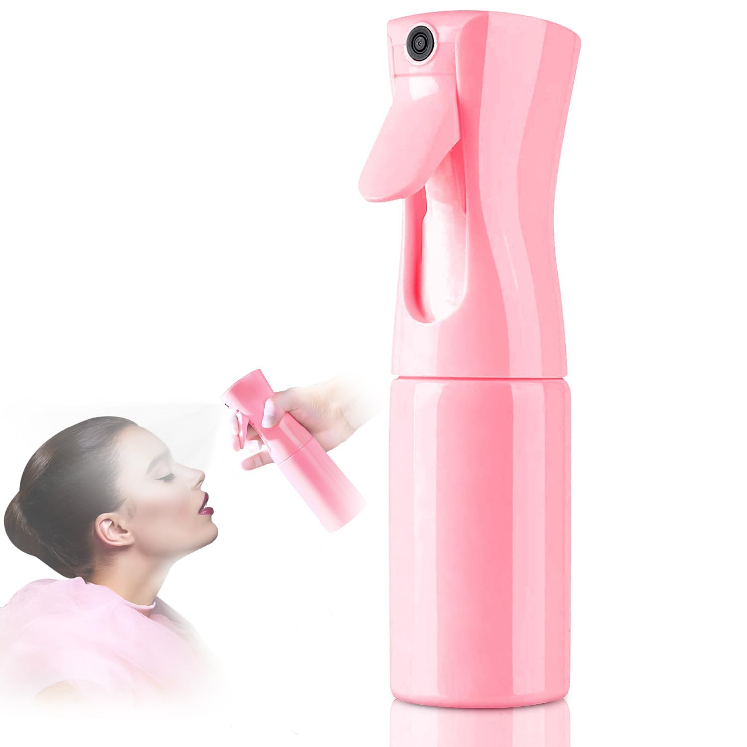Spray Bottle 200ml Continuous Ultra Fine Atomizer Pressure Vaporizador Agua Reutilizable