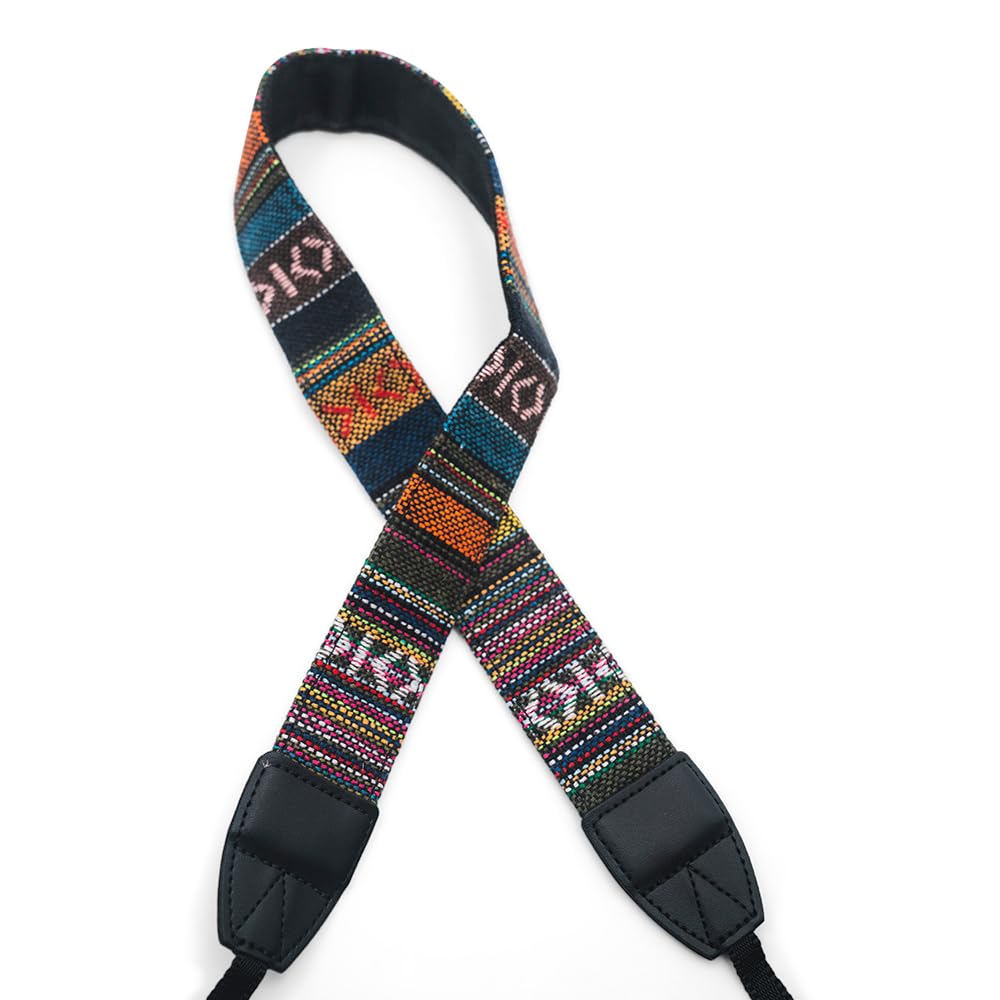 Nocs Provisions Woven Tapestry Strap, Binocular &amp; Camera Reinforced Universal Wide Shoulder &amp; Neck Strap for Men &amp; Women