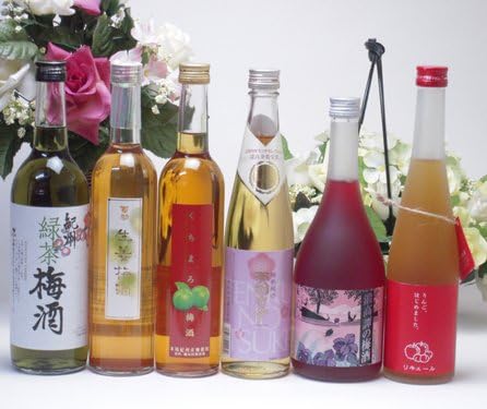 Amazon Co Jp 女子会で盛り上がりたい女子人気バラエティ梅酒6本セット福袋飲み比べ6本セット 食品 飲料 お酒