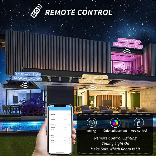 Kartols QL-RA-10-26W-G Rgb Ceiling Light, 36W App Remote Control Color Changing Ceiling Lamp With Bluetooth Speaker, Flush Mount Lighting, Led Bathroom Music Ceiling Lamp thumb #2