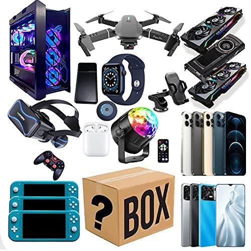 Mytery Box Electronic Products,Makes Surprise Nice Gifts Surprise Box,A Lucky Box for Surprise Gift,You Will Likely Get: Phone Drone Smart Watch Bluetooth Anything Possible Mystery Gift Box