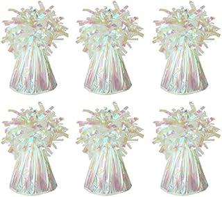 MEGA VALUE 6 x Iridescent Foil Helium Balloon Weights Ideal Party Decoration Accessory by My Planet