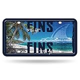 Rico Industries Margaritaville Fins Metal Auto Tag 6