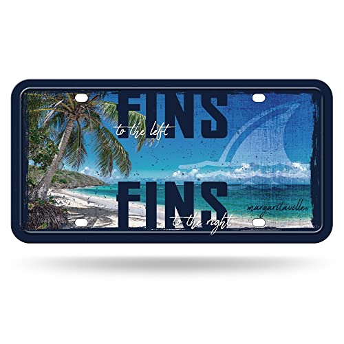Rico Industries Margaritaville Fins Metal Auto Tag 6