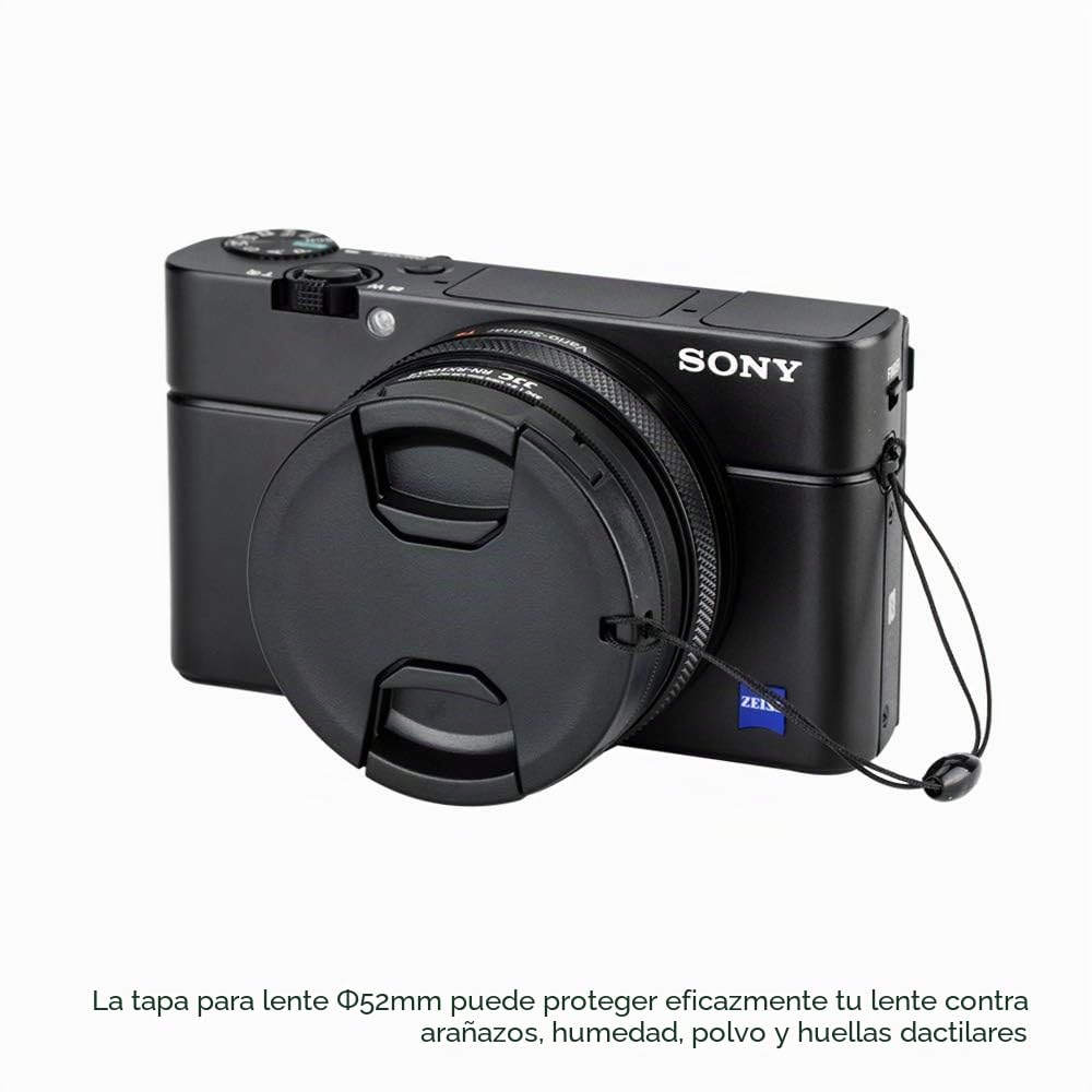 Anillo Adaptador de Filtro y Accesorio de Tapa de Lente para Sony RX100 VI RX100 VII RX100M6 RX100M7 ZV-1