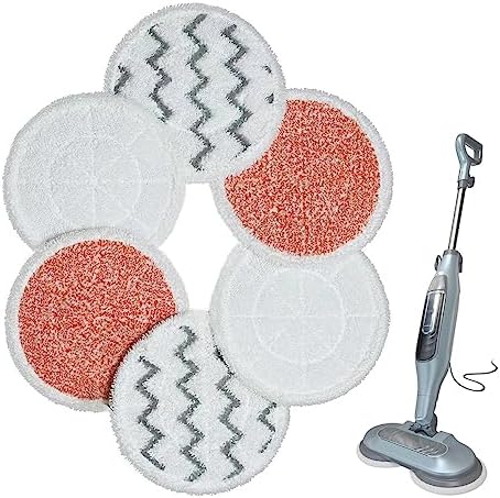 6 Pack Replacement Steam Mop Pads for Shark S7000 S7000AMZ S7001 S7001TGT Series Steam Mop.Shark Steam and Scrub Pads