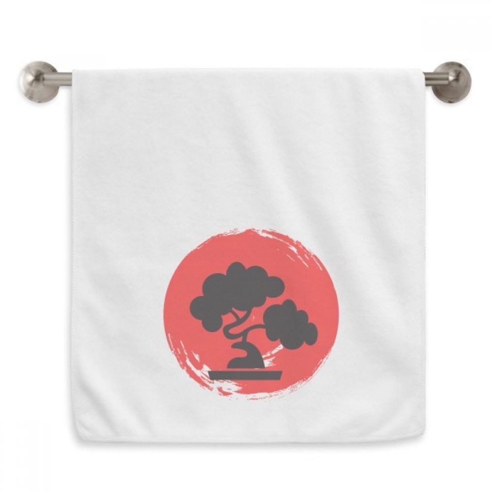 Serviette moelleuse Japon Motif Diadème blanche au tissage haute densité