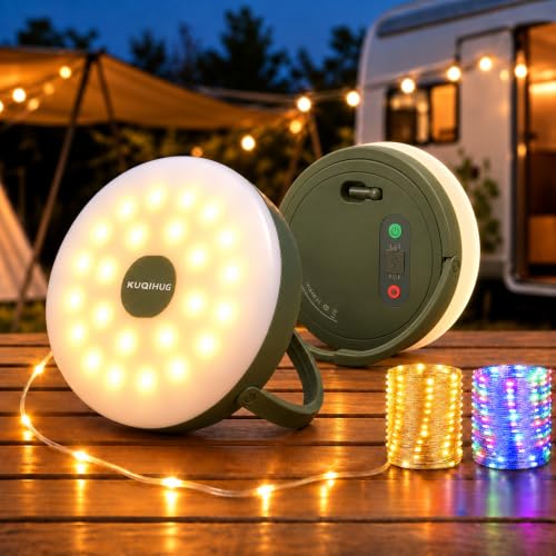 2-Pack Camping String Lights