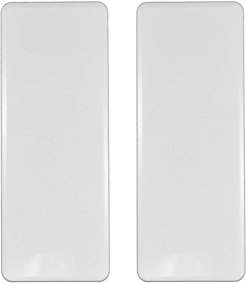 Weatherables Vinyl Fence Post Hole Cover – White Vinyl Fence Hole Cover for 1.75in x 3.5in Outdoor Fence Post (Pack of 2)