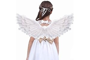 Angel Wings Kids Angel Feather Wings White Children's Adult Halloween Unique Gift Christmas