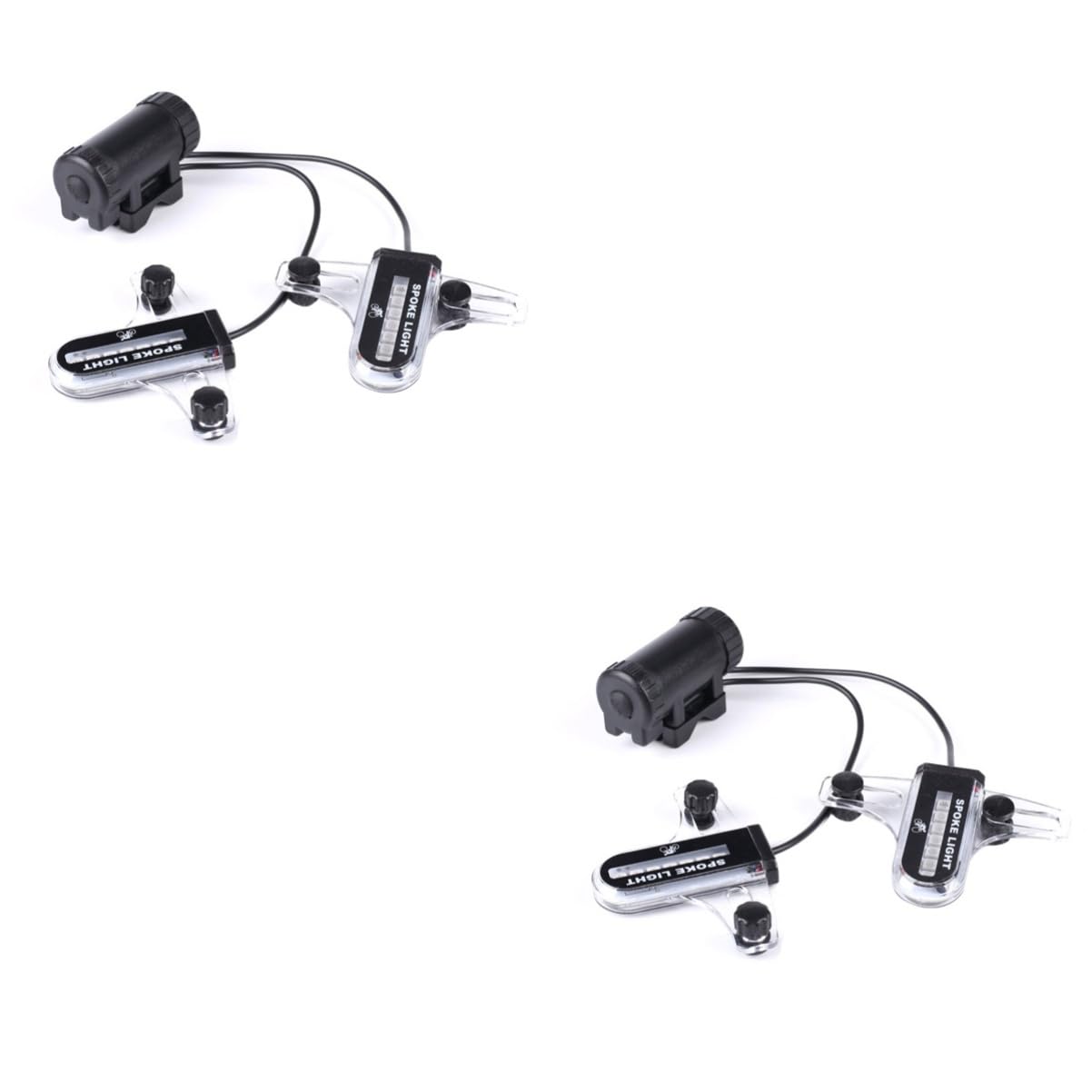 BESPORTBLE Lot De 2 Lumières Colorées pour Rayons De Vélo avec 14 LED Et 30 Motifs pour Décoration De Vélo