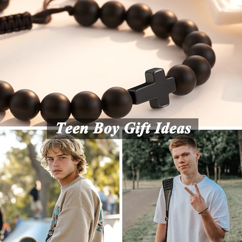Tarsus Cross Bracelet Teen Boy Gifts, Teenage Boy Christian Religious Jewelry Easter Confirmation Communion Baptism Birthday Gifts4