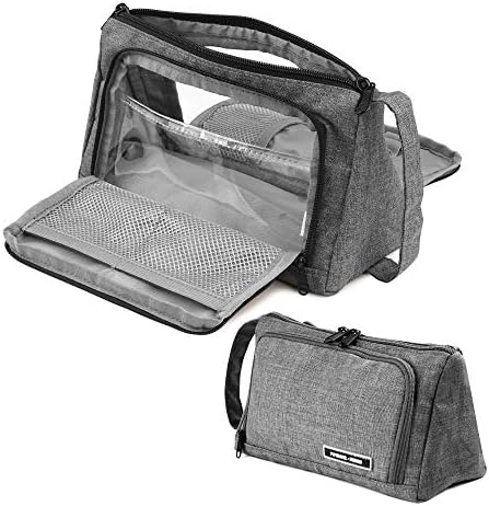 Big Capacity Pencil Case, Large Pencil Pen Pouch Bag, High Storage Case, Middle School College Office Organizer for Student,Teens Girls Adults (Gray)