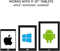 Vista 8 de Logitech Universal Folio with Integrated Bluetooth 3.0 Keyboard for 9-10" Apple, Android, Windows Tablets, Black