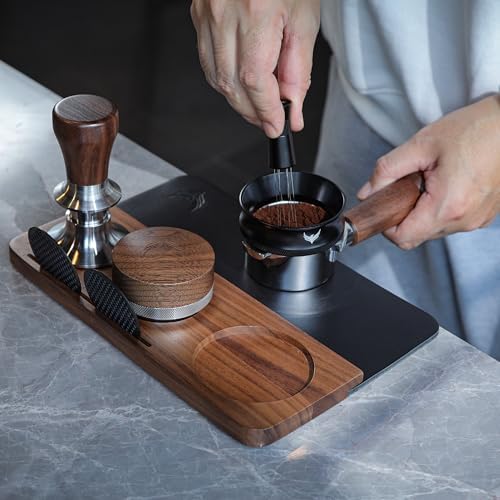 54mm Breville Accessories for Espresso Machine – Bottomless Portafilter, Calibrated Tamper, Distributor, WDT Tool, Tamping Station Fits Barista Express, Pro, Touch, Bambino, Infuser, Duo Temp image 5