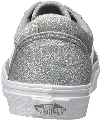 Vans Vans Ward Canvas Sneaker, (Party Glitter) Silver/White, 2.5 UK